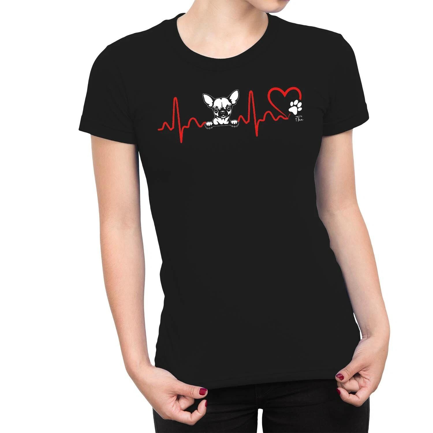 1Tee Womens My Heart Belongs to a Chihuahua T-Shirt XXL