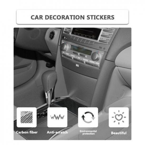 Carbon Fiber Interior Below Storage Box Cover Trim For Toyota Camry 2007-2011