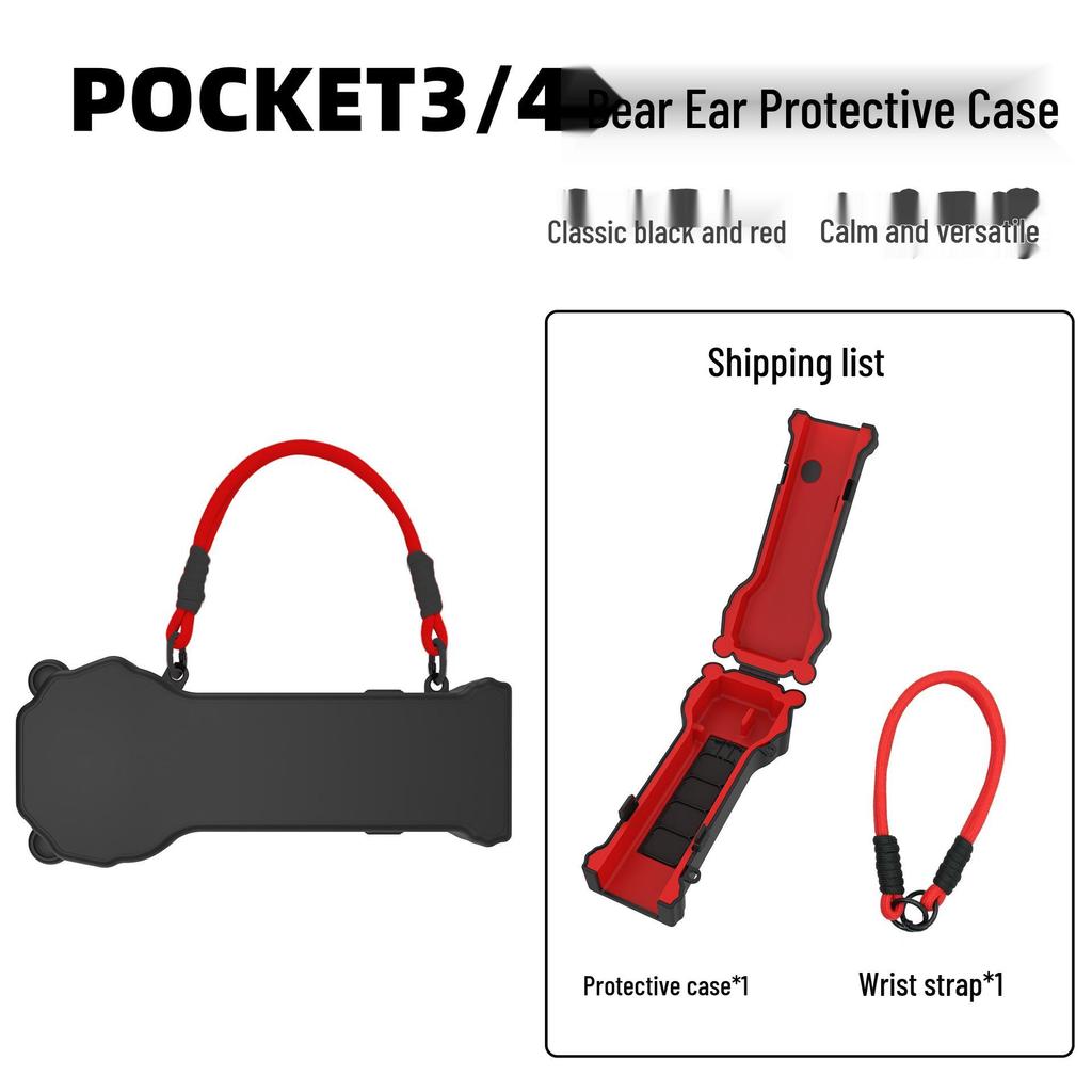 Drop-Proof Storage Box for DJI Pocket 4 Accessories with Magnetic Filter and Silicone Case Compatibility