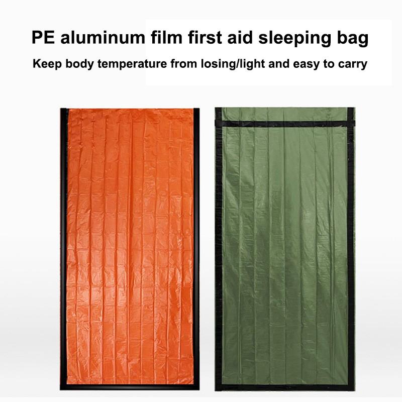 Emergency Sleeping Bag Ultra Waterproof Mylar Thermal Blankets Lightweight Survival Sleeping Bag Keep Warm For Camping Hiking