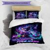 3pcs Custom Name Magical Hat Dreamscape Bedding Set Printed Bedding Set Duvet Cover Closure Includes 1 Duvet Cover & 2 Pillowcases Bedroom Decor