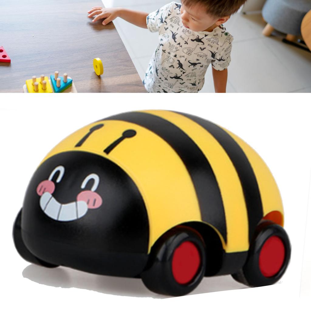Kids Pull Back Vehicle Cute Look Resistant Plastic Miniature Pull Back Car Toy Model for Boys Girls
