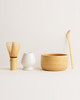 Matcha Making Tool Set Bamboo Tea Whisk Tea Scoop Bowl Ceramic Tea Whisk Holder Teaware Set