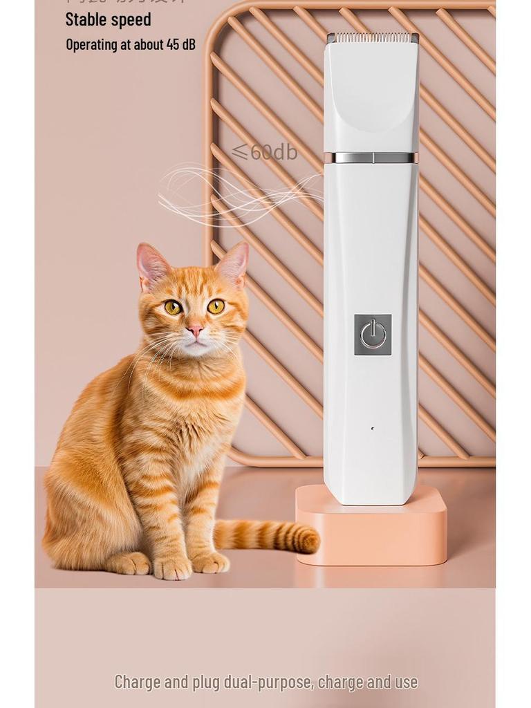Pet Grooming Electric Clipper: Cat & Dog Shaver, Nail Grinder, Hair Trimmer