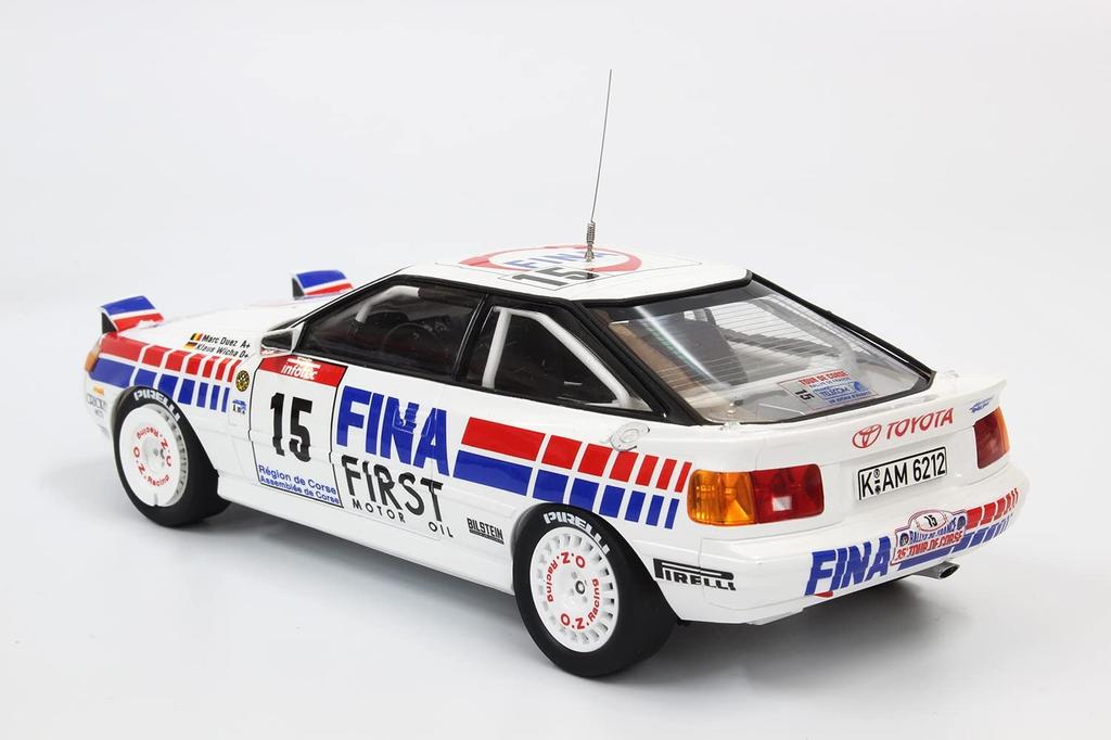 Toyota Celica ST165 Rally 1991 Tour De Corse Winner with Masking Sheet Plastic Model PN24015MSK Platts/NUNU 1/24 GT-FOUR
