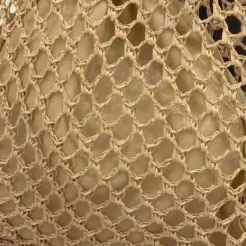 New hollow shoulder straw bag large capacity handwoven bag women's bag versatile beach bag tote bag women's bag