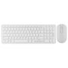 Wireless Keyboard and Mouse 4 Colors ABS for and Gaming Set, Available, 2.4g Connection, Material, Learning, Work, (White)