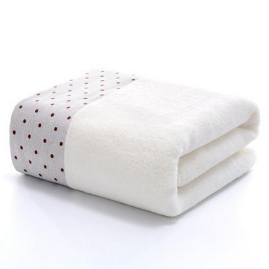 

Dark Polka Dot Cotton Bath Towel - Customizable Logo, Adult Size, Out of Stock 70x140cm слоновая кость