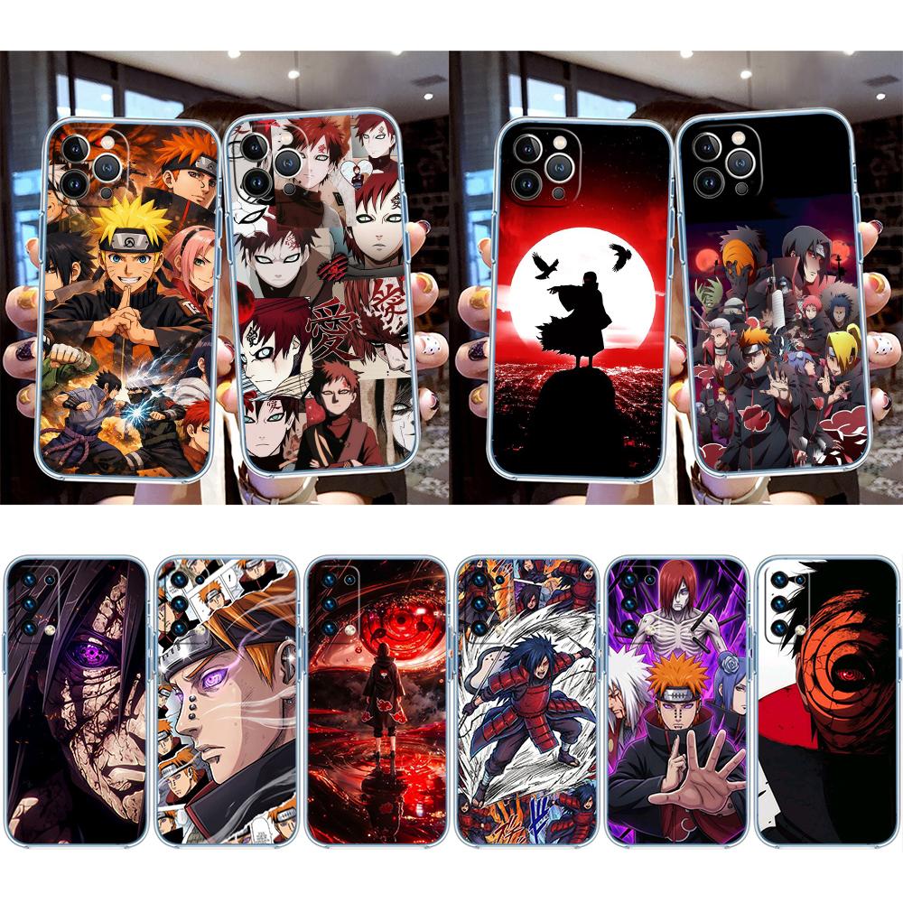 Naruto Akatsuki Transparente Handyhülle für Motorola Moto G40 G04 G05 One Ace Action Fusion + Plus Hyper Makro-Sicht Zoom