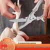 Multifunctional Stainless Steel Kitchen Scissors for Cutting Meat, Bones, and Cleaning Fish - Powerful Chicken Bone Shears