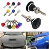 Universal Push Button Billet Quick Release Fasteners Set Racing Car Front Bumper Hood Pin Engine Bonnet Lock Latch Clip Body Kit
