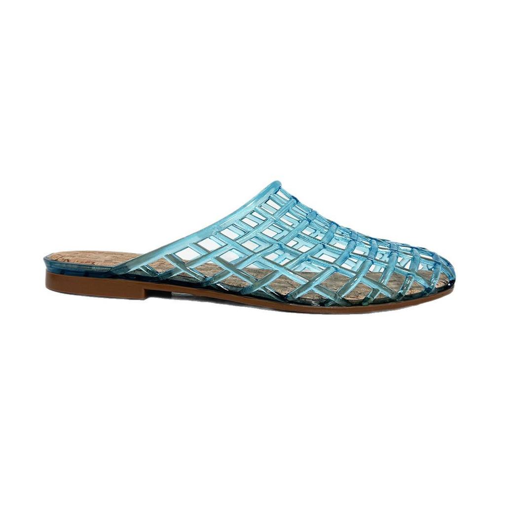 Transparent Mesh Half-Slippers: Women's Casual Korean Slip-On Sandals