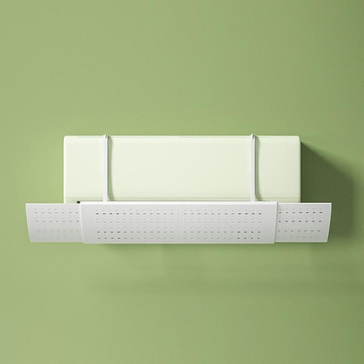 Adjustable Air Conditioning Deflector 16.5x52cm Anti-Direct Blowing Outlet Baffle Plastic Texture for Wall Mounted Units