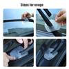 2x Universal Car Wiper Protective Cover Dustproof Windshield Glass Wipers Silicone Protective Pad Leaves Debris Prevention Cover