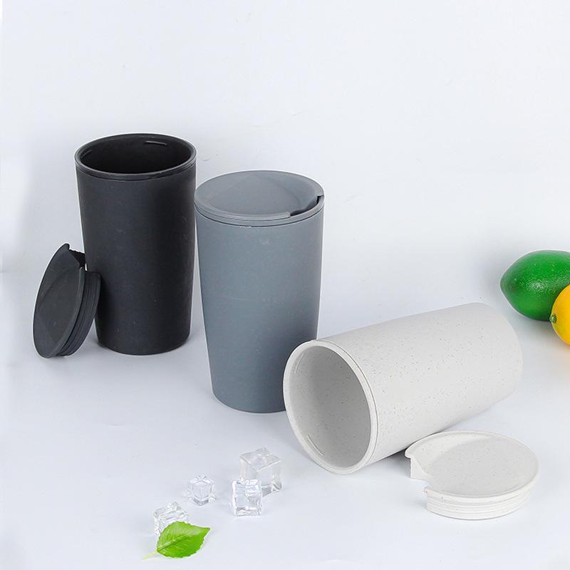 Eco-Friendly Wheat Straw Drinkware: Coffee, Beer, Milk & Water Cups