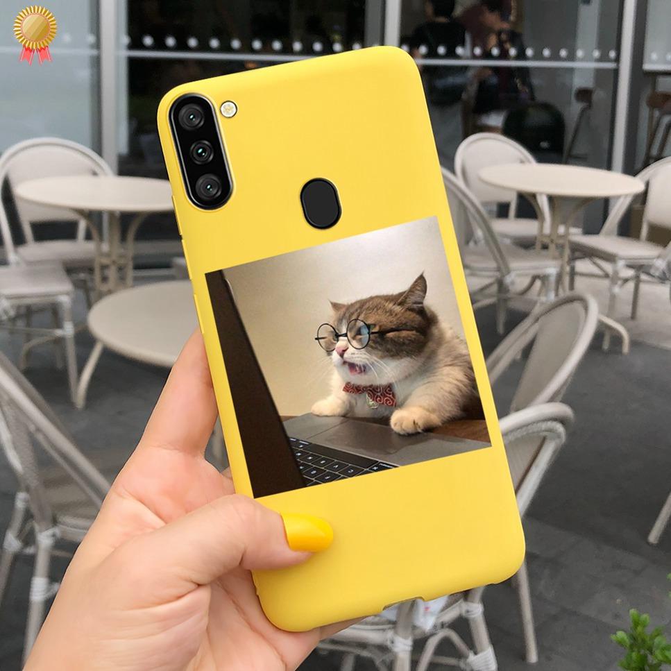 For Samsung Galaxy A11 Case Boy Girl Funny Cartoon Cat Women Silicone Back Case For Samsung Galaxy A 11 SM-A115F 6.4 Funda Cover