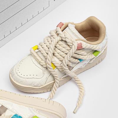 Street Style Men Sneakers Personality Mens Casual Shoes Versatile Stylish Skate Footwear Lace-up Male Comfortable Walk Footwear