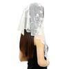 Embroidered Scarf for Church Shawl with Spanish Fringes Christian Veil Spanish Mantilla Lace Shawl Floral Women Handkerchief