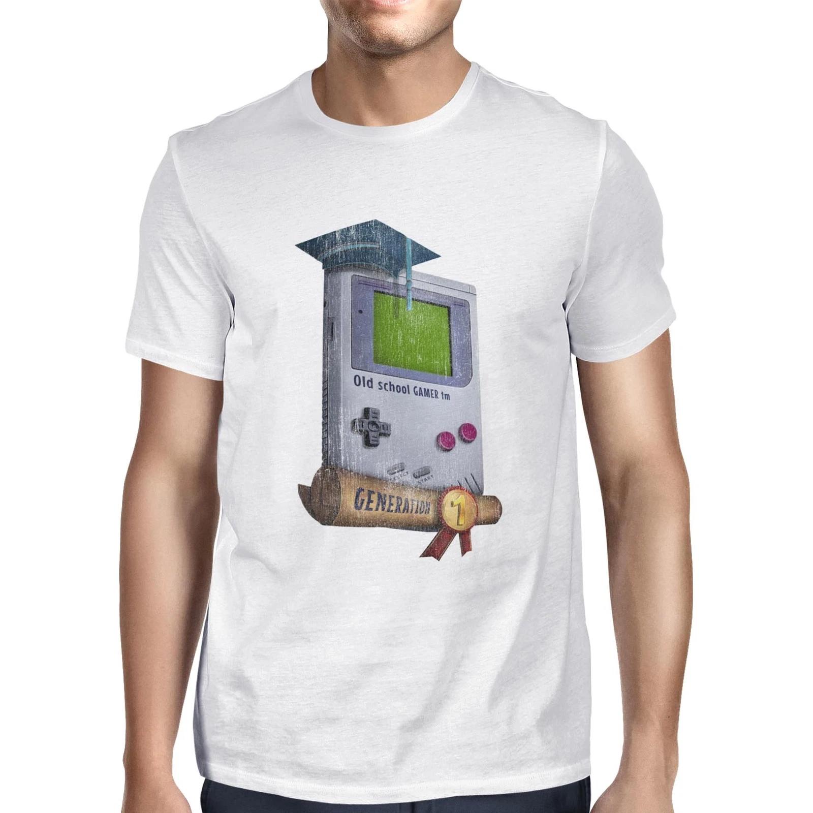 1Tee Mens Old School Gamer Gameboy T-Shirt XXL