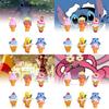 Adorable Disney Winnie The Pooh Strawberry Ice Cream Cosplay Doll Set 9.5cm Pvc
