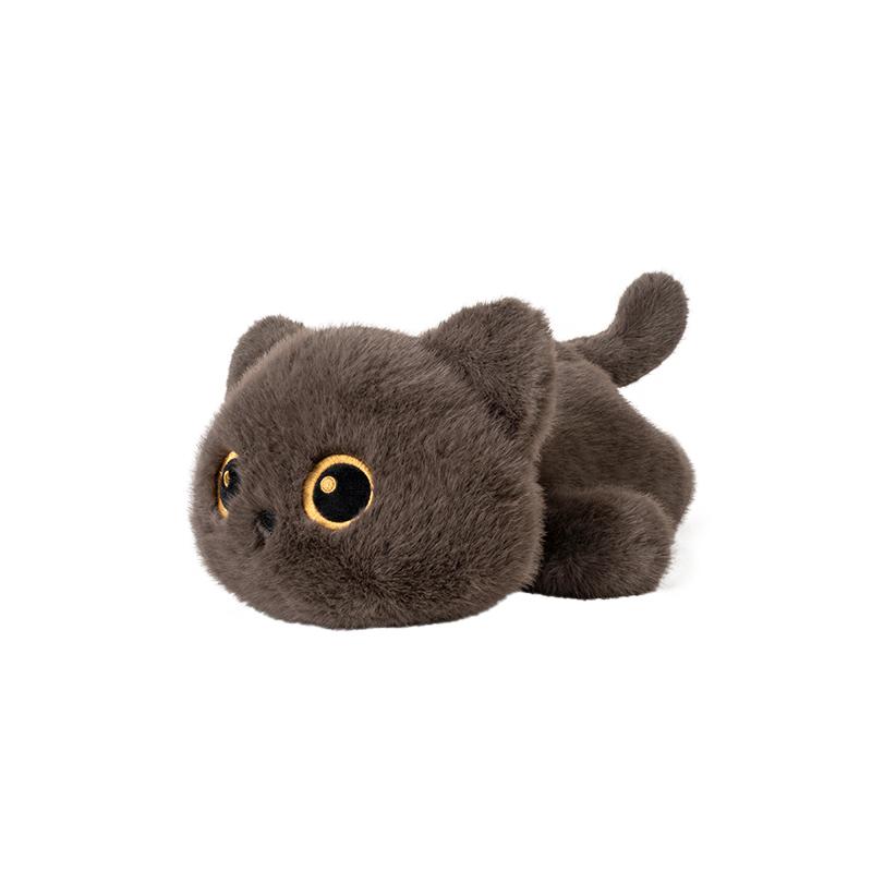 30cm/11.81in Furry Cat Plush Toy Soft Stuffed Animal Kitten Doll Perfect for Halloween Easter Christmas & Birthday Gifts
