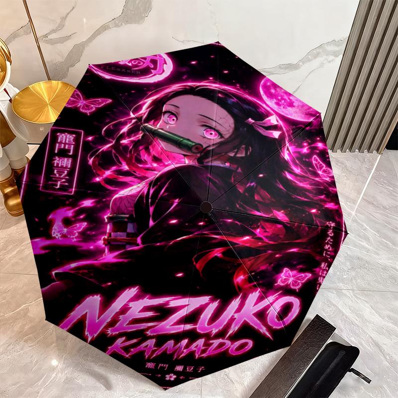 Japanese-style Cartoon Demon Slayer Kamado Tanjiro & Kamado Nezuko Umbrella Including Home Travel and Outdoor Activities Multi Functional Umbrella 28