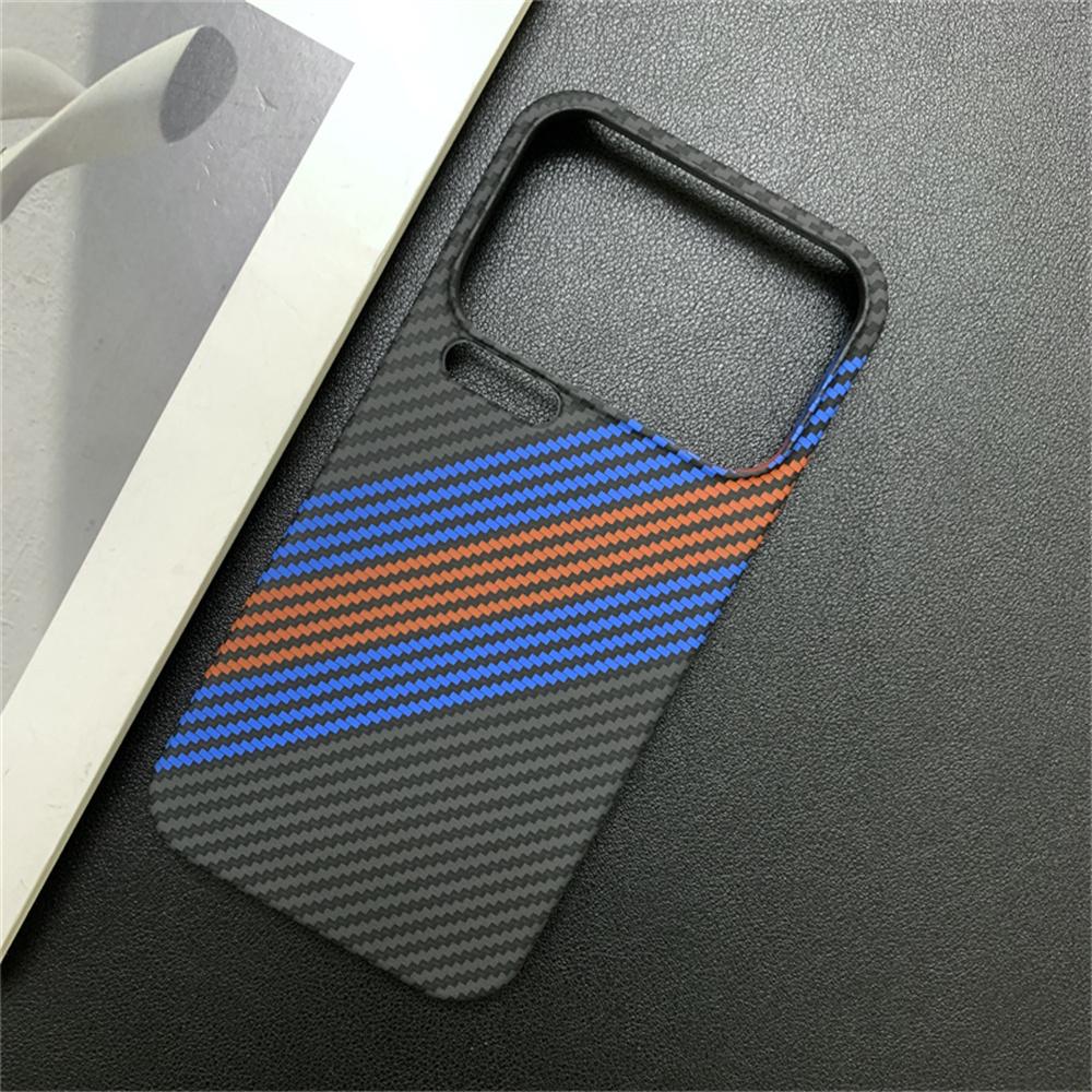Bunte Kohlefaser Ultra Slim PC Handyhülle Für Xiaomi 17 Pro Max 14 15 Ultra 13 Redmi K90 K80 K70 Pro Schutzhülle Rückseite