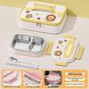 304 Stainless Steel Insulated Bento Box - Student Lunchbox with Food Compartments