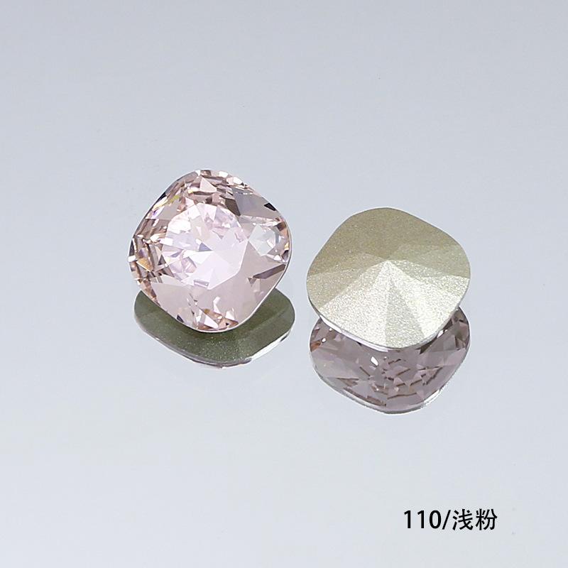 10Pcs Crystal K9 Glass Drill Tip Bottom Drill Fat Square Special-Shaped Nail Drill Clothing Accessories