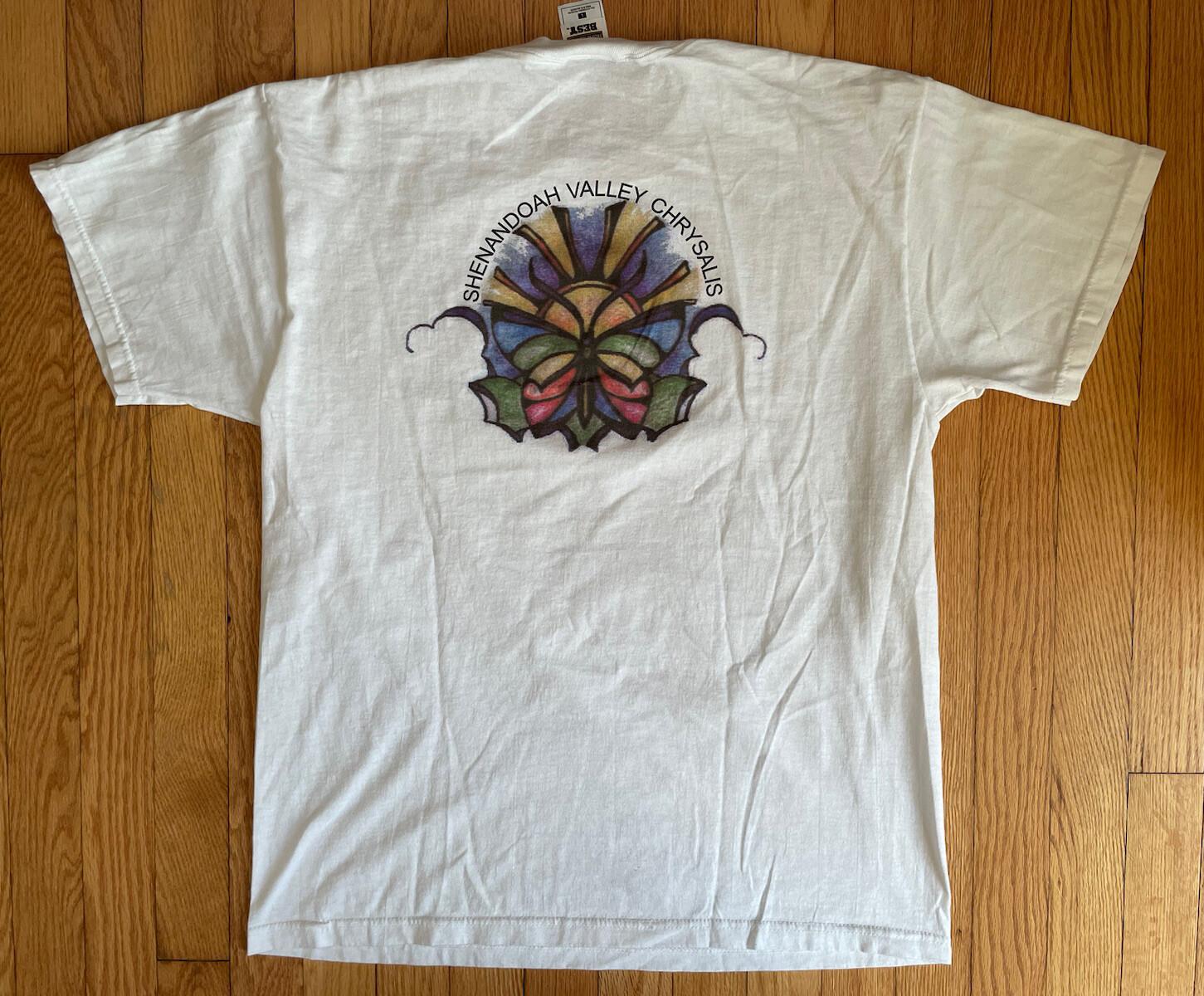 Vtg 90s Fly With Christ Jesus Shenandoah Valley Crystals T-Shirt Size L S
