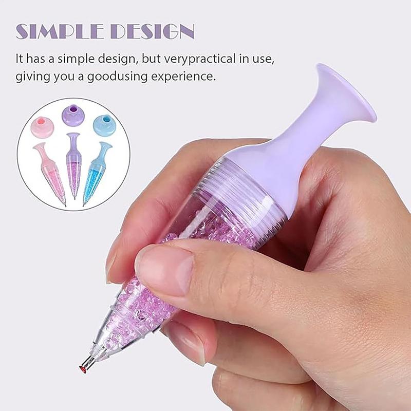 3pcs Vase Shape Point Drill Pen 5D Diamond Embroidery Moaaic Point Drill Pen DIY Craft Diamond Art C ross S titch Tool Pens