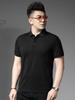 European Trendy Brand Embossed Polo Shirt for Men 2025 Summer New Style Half-Sleeve Casual Top with a Turn-Down Collar Short-Sleeve T-Shirt for Men