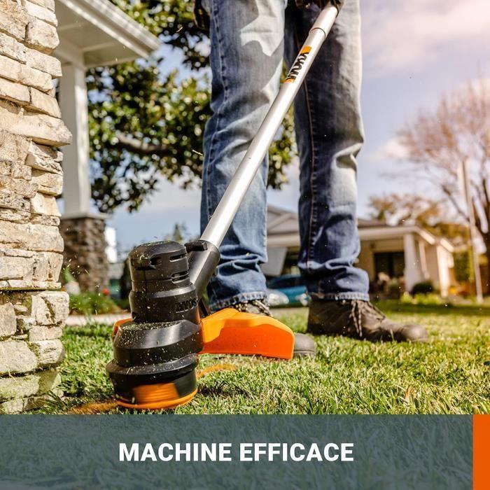 Débroussailleuse sans fil - worx - wg183e.9 - 40v - 2ah - ø33 cm