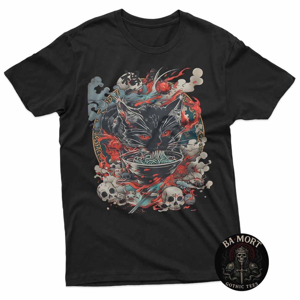 Ramen Cat Horror T-Shirt