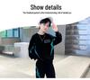 Boys' Spring & Autumn Long Sleeve Sportswear Set 2025 - Fashionable Two-Piece Outfit for Older Kids