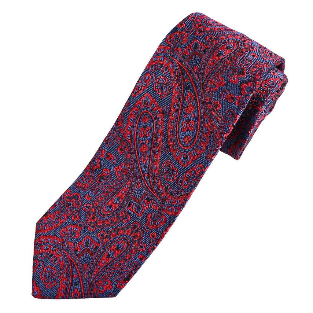 [Michiko London] Brand Necktie, Gift Box Included, Italian Fabric, Made in Japan, Paisley Pattern, SilkCotton, Gift, Present, Men'sWomen's, Unisex,