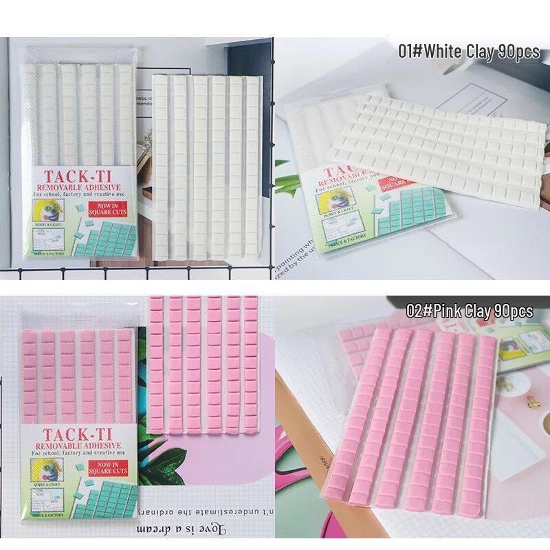 Nail Art Practice Clay: Green and Pink Adhesive for Nail Tip Fixing and Modeling Tools