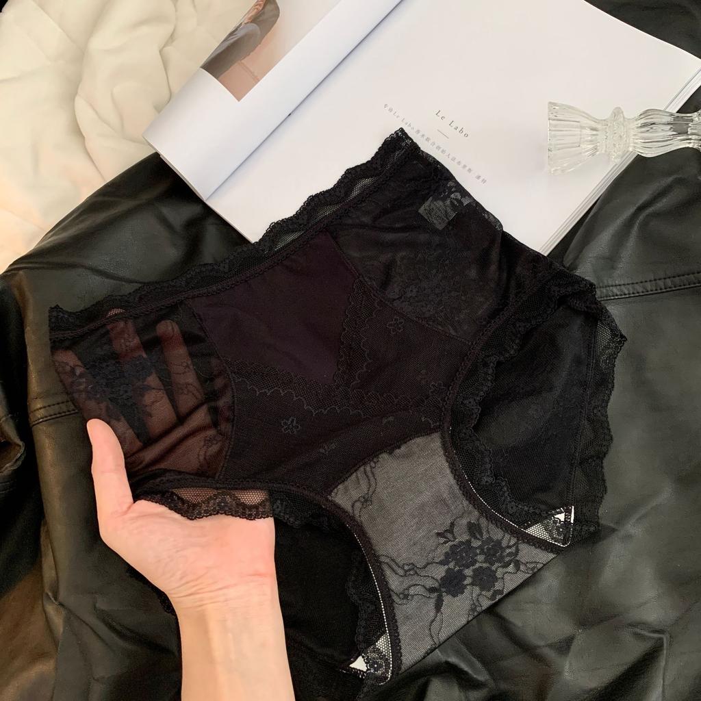 Ladies Spring and Autumn Lace Abdominal High Waist Hip Underwear