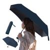 Simple Folding Umbrella Lightweight Foldable UV Day Day Sun-Blocking Parasol, Protection, Men's & Women's, Mother's & Father's Gift, TU-0001 (Navy)
