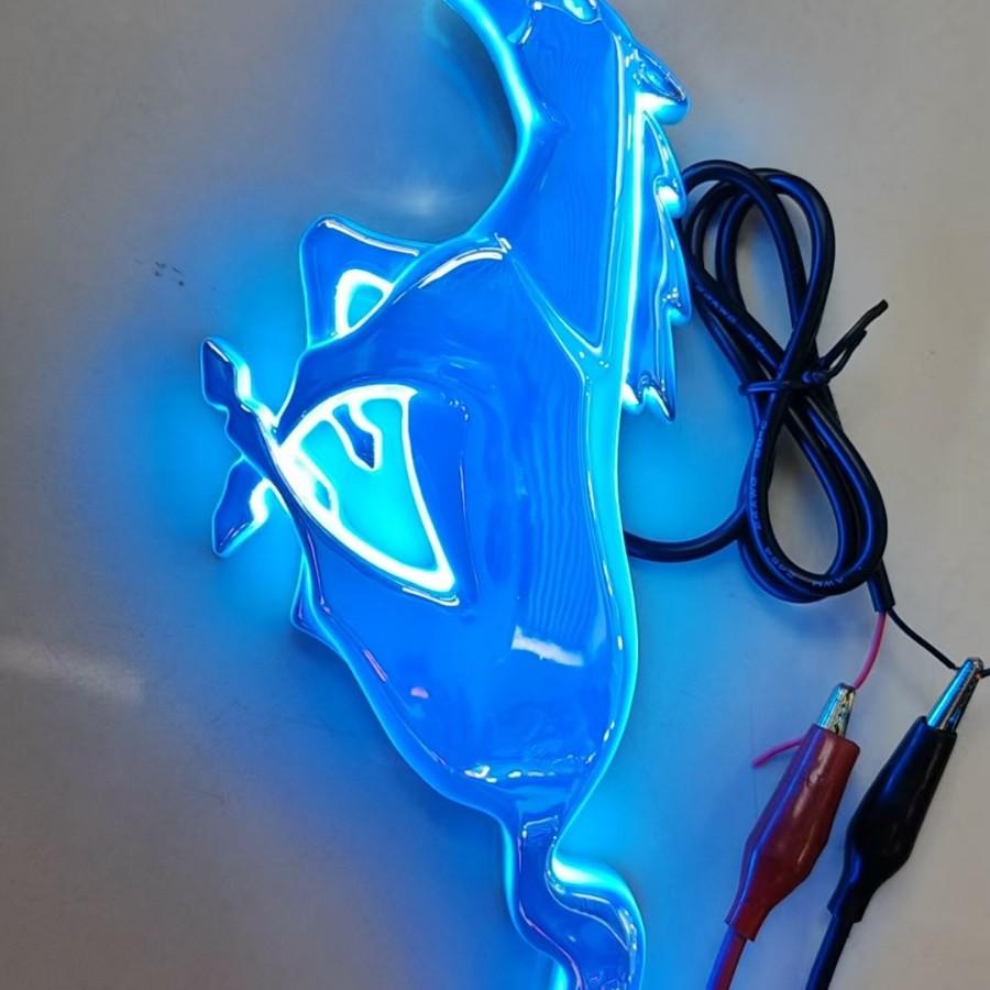 Compatible Mustang Grille & Taillight Emblem Light for Modified Ford and New Mondeo