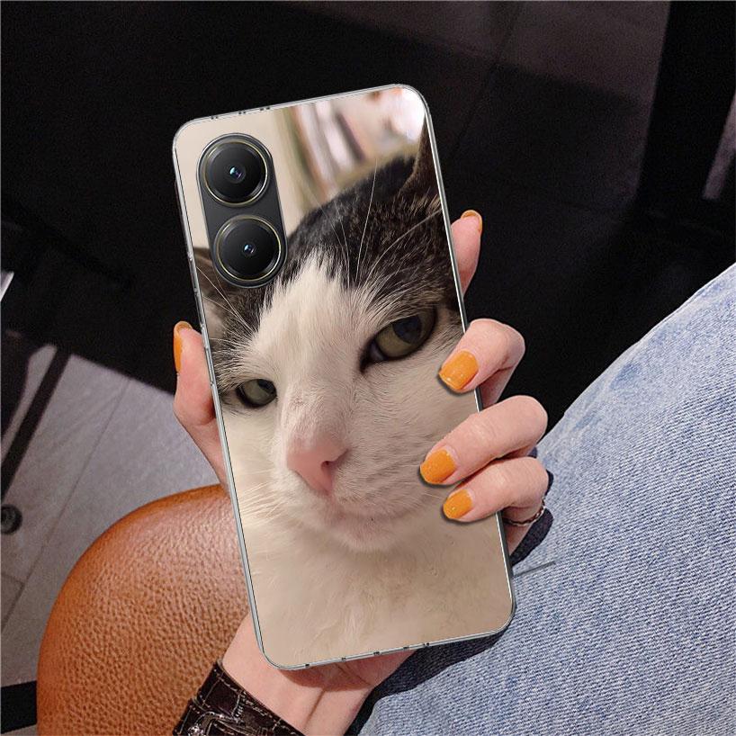 Pet Cat Funny Memes Phnoe Case for Xiaomi Poco X5 X6 X7 Pro X4 Gt F7 Ultra M8 M7 Redmi 15C 15 13C 13 12C 12 Unique Cover Coque P