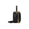 Gucci Blondie Runde Ineinandergreifende Doppel-G Reißverschluss Leder Schulter Crossbody Handtasche Damen Handtaschen Schwarz 744434-1IV0G-1000
