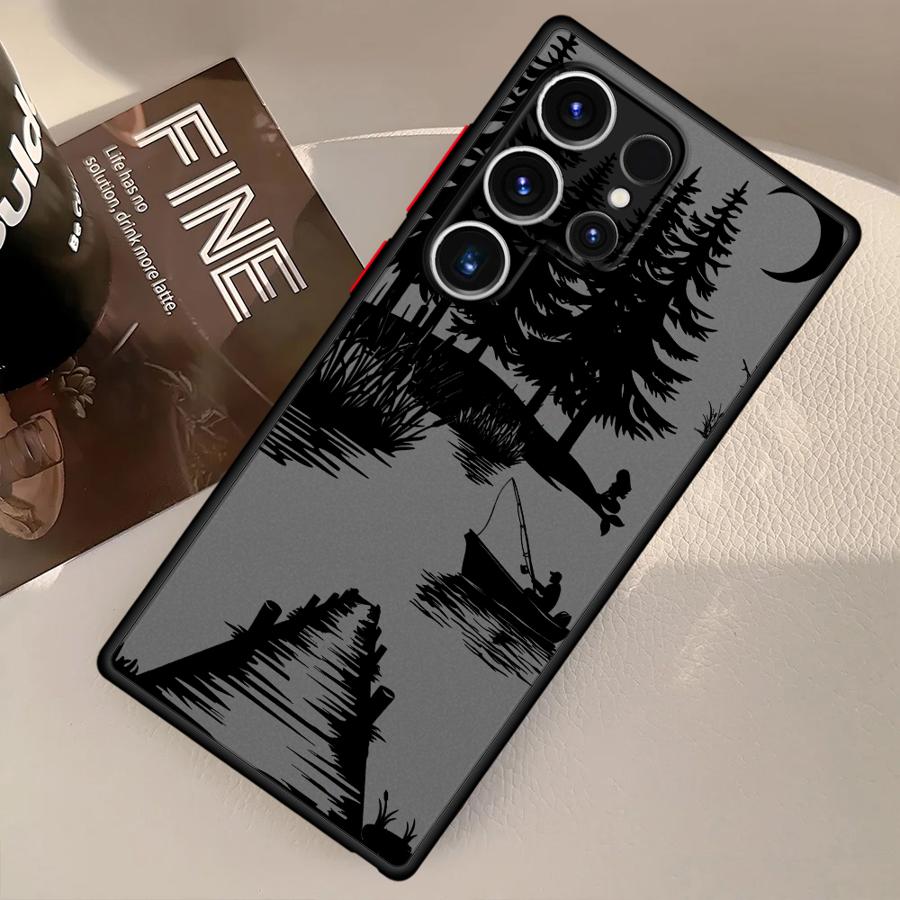 Case for Samsung Galaxy S20 FE S25 Ultra S22 S21 Note 20 Ultra 10+ S26 S23 FE S24 Plus Funda Back Phone Cover Cartoon Forest