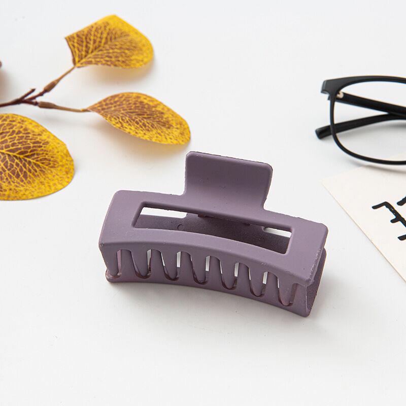 Frosted PS Material Rectangular Claw Hair Clip.