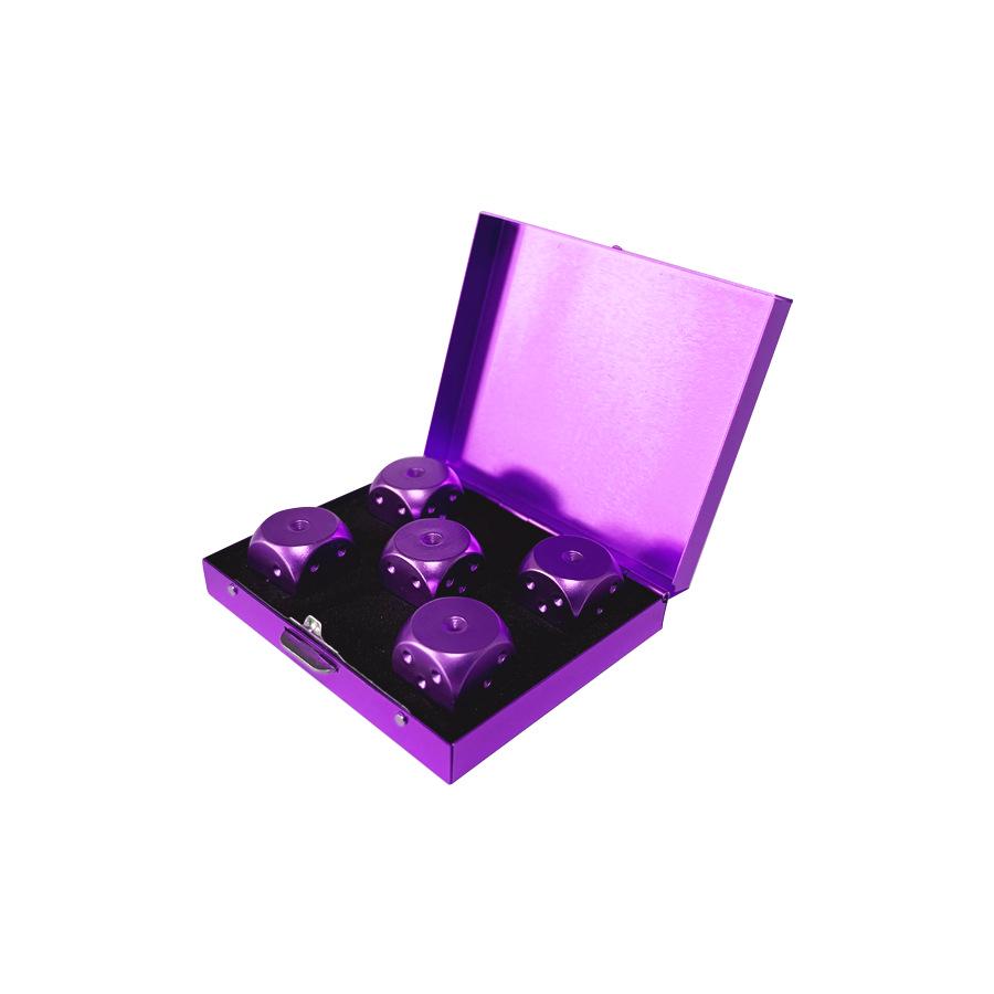 

Aluminum Alloy Square Boxed Dice for Casual Entertainment and Dining