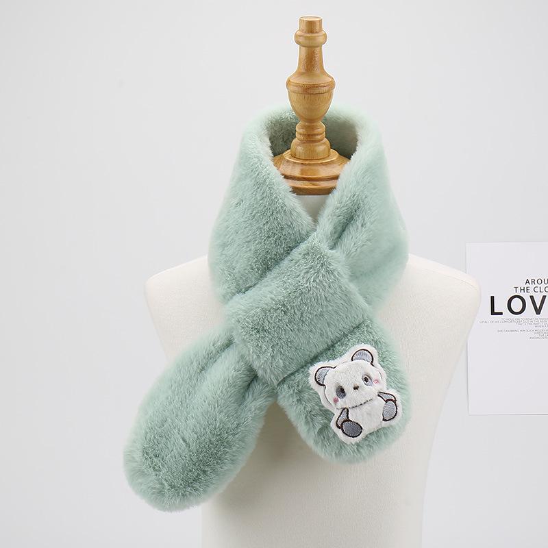 Plüsch-Cartoon-Schal für Kinder: Gemütlicher Nackenschal für Jungen und Mädchen