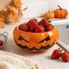 Large Capacity Pumpkin Shaped Fruit Washing Bowl Self-spinning Fruit Bowl Berry Swirl Bowl Picnic