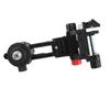 Fine Tuning Bracket Level Adapter 360 Degree Adjustable Support L Shape Pivoting Base with Clip Wall Ceiling Mounted