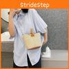 Stylish Street Fashion Mid-size Handbag Trendy Woven Purse For Students