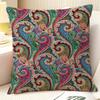 Boho Style Pillow Case Natural Linen Organic Fabric DoubleSided Printing Sofa Home Decor Gift Pillow Case